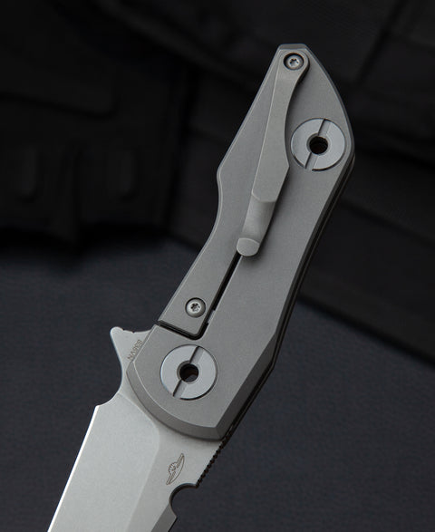 BESTECH 2500 DELTA BT2006B Titanium Handle: 2.52" S35VN Blade