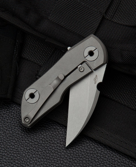 BESTECH 2500 DELTA BT2006B Titanium Handle: 2.52" S35VN Blade