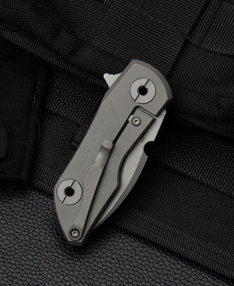 BESTECH 2500 DELTA BT2006B Titanium Handle: 2.52" S35VN Blade