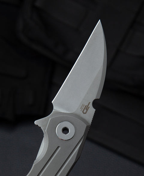 BESTECH 2500 DELTA BT2006B Titanium Handle: 2.52" S35VN Blade