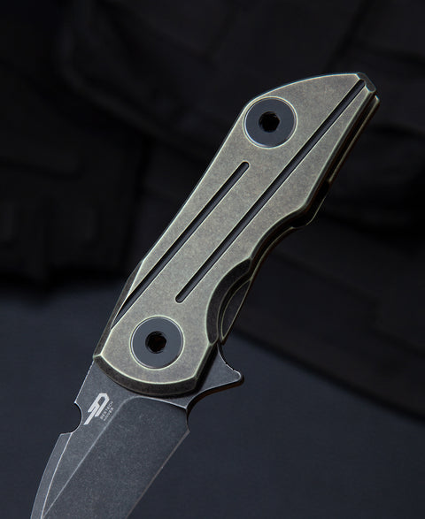 BESTECH 2500 DELTA BT2006D Titanium Handle: 2.52" S35VN Blade