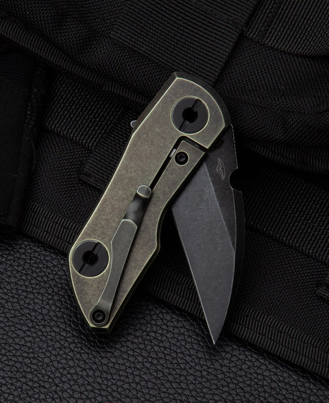 BESTECH 2500 DELTA BT2006D Titanium Handle: 2.52" S35VN Blade