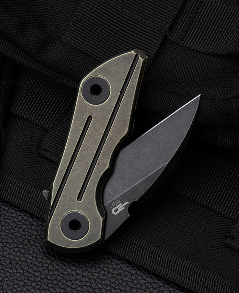 BESTECH 2500 DELTA BT2006D Titanium Handle: 2.52" S35VN Blade