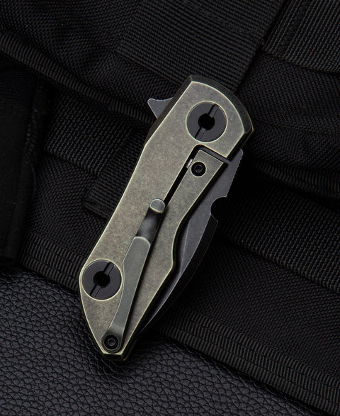 BESTECH 2500 DELTA BT2006D Titanium Handle: 2.52" S35VN Blade