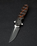 BESTECH FREEFALL BT2007B Titanium+Black Orange G10 Handle: 2.65