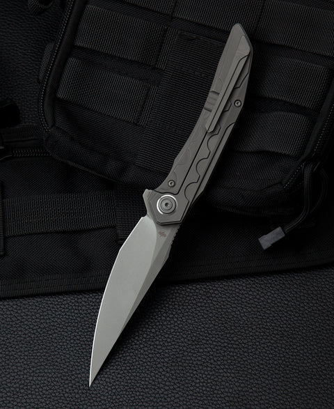 BESTECH SAMARI BT2009A Titanium Handle: 3.82" M390 Blade