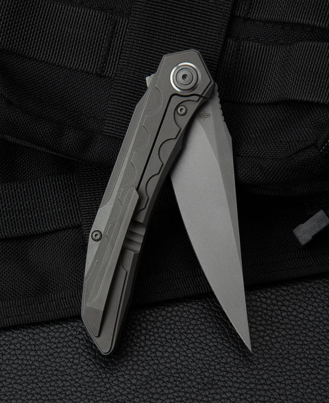 BESTECH SAMARI BT2009A Titanium Handle: 3.82" M390 Blade
