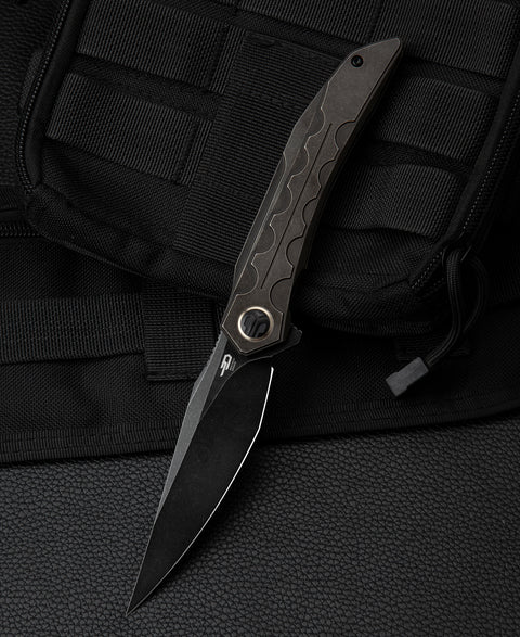 BESTECH SAMARI BT2009B Titanium Handle: 3.82" M390 Blade