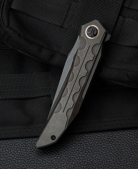 BESTECH SAMARI BT2009B Titanium Handle: 3.82" M390 Blade