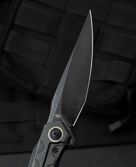 BESTECH SAMARI BT2009B Titanium Handle: 3.82" M390 Blade