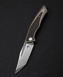 BESTECH TOGATTA BT2102C Titanium+Black Orange Carbon Fiber Inlay Handle: 3.74