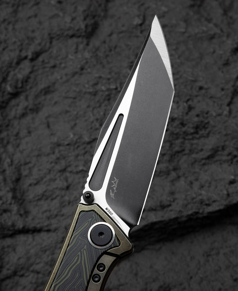 BESTECH TOGATTA BT2102E Titanium+G10 Inlay Handle: 3.74" M390 Blade
