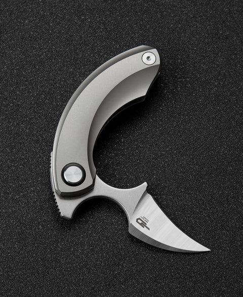 BESTECH STRELIT BT2103A 6AL4V Titanium Handle: 2.19" S35VN Blade