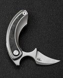BESTECH STRELIT BT2103D Titanium+Black Blue Marble Carbon Fiber Inlay Handle: 2.19