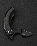 BESTECH STRELIT BT2103F Titanium+Black Red Marble Carbon Fiber Inlay Handle: 2.19