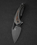 BESTECH NUKE BT2107E Titanium+Black Orange G10 Handle: 2.65