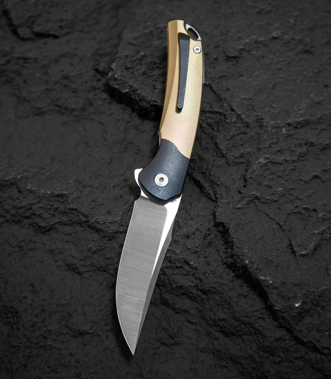 BESTECH SUPERNOVA BT2111C Titanium+Zirconium Bolster Handle: 3.07" M390 Blade