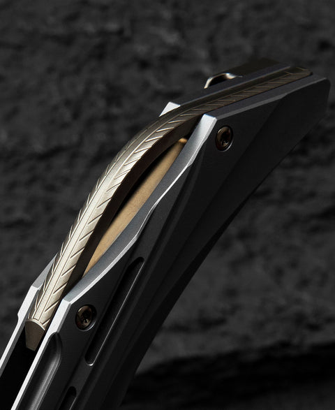 BESTECH VIGIL BT2201A Titanium Handle: 3.27" M390 Blade