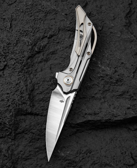 BESTECH VIGIL BT2201A Titanium Handle: 3.27" M390 Blade
