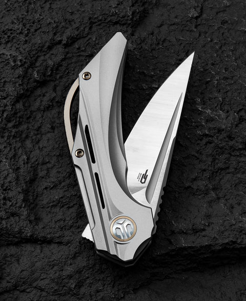 BESTECH VIGIL BT2201A Titanium Handle: 3.27" M390 Blade