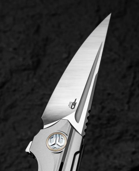 BESTECH VIGIL BT2201A Titanium Handle: 3.27" M390 Blade