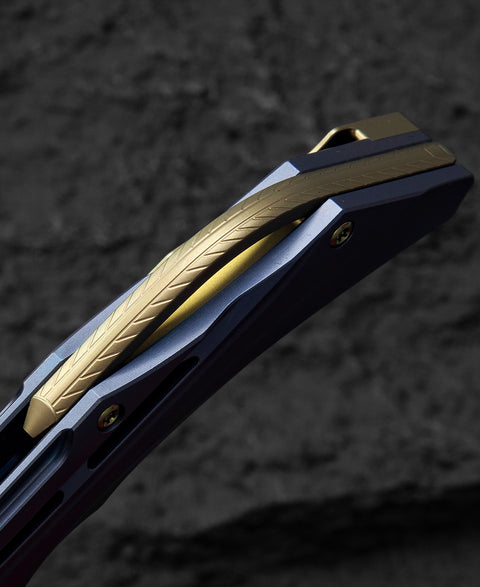 BESTECH VIGIL BT2201B Titanium Handle: 3.27" M390 Blade