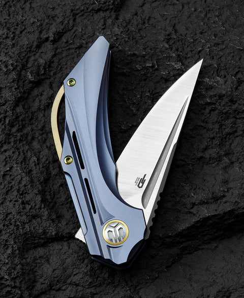 BESTECH VIGIL BT2201B Titanium Handle: 3.27" M390 Blade