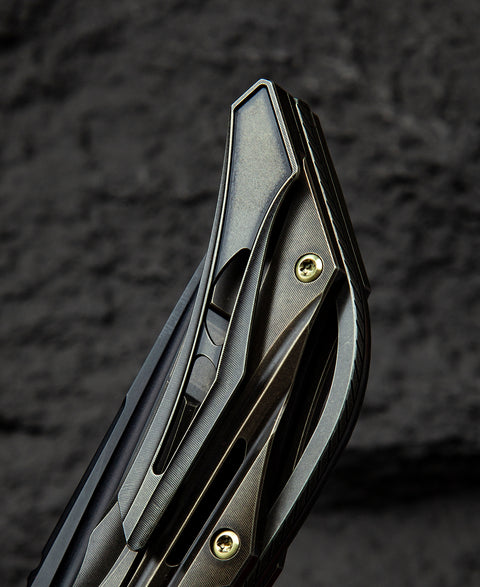 BESTECH VIGIL BT2201D Titanium Handle: 3.27" M390 Blade