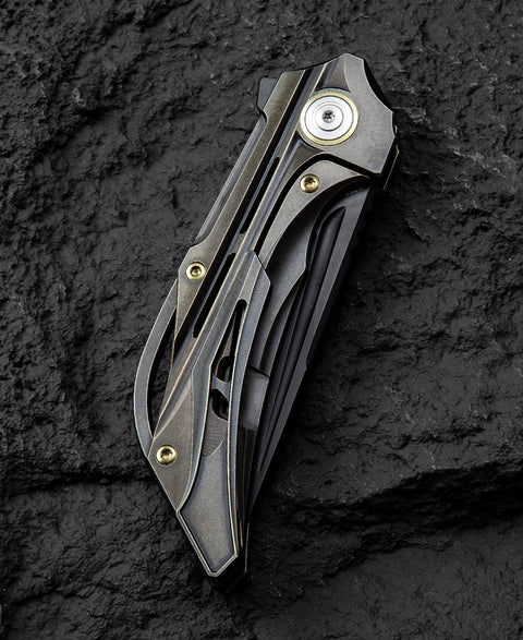 BESTECH VIGIL BT2201D Titanium Handle: 3.27" M390 Blade