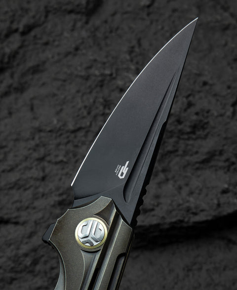 BESTECH VIGIL BT2201D Titanium Handle: 3.27" M390 Blade