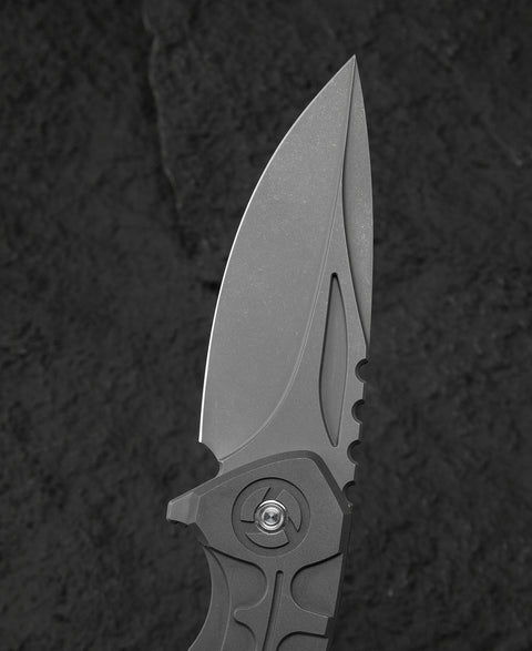 BESTECH BUWAYA BT2203A Titanium Handle: 3.54" M390 Blade