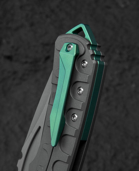 BESTECH BUWAYA BT2203B Titanium Handle: 3.54" M390 Blade