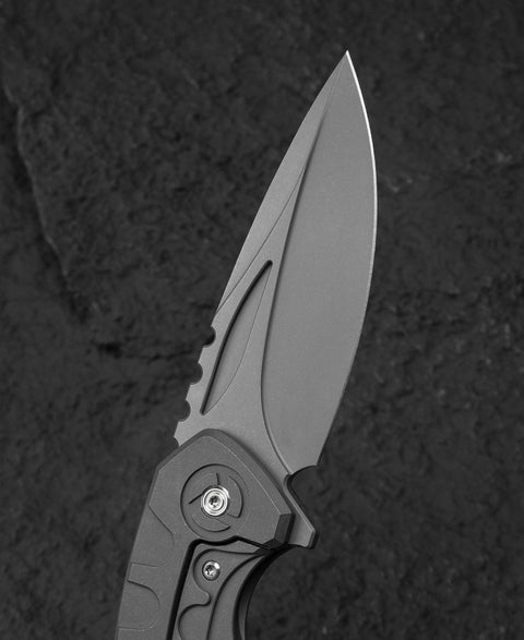 BESTECH BUWAYA BT2203B Titanium Handle: 3.54" M390 Blade