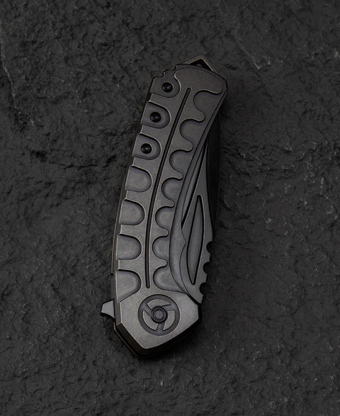 BESTECH BUWAYA BT2203C Titanium Handle: 3.54" M390 Blade