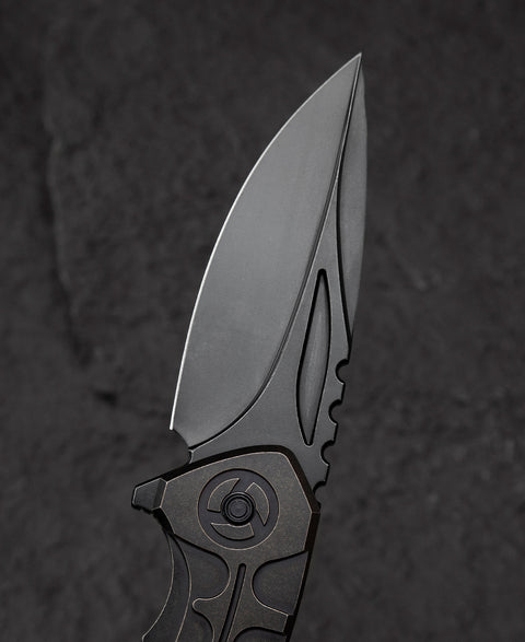 BESTECH BUWAYA BT2203C Titanium Handle: 3.54" M390 Blade
