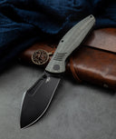 BESTECH LOCKNESS BT2205F Canvas Micarta+Titanium Handle: 3.91
