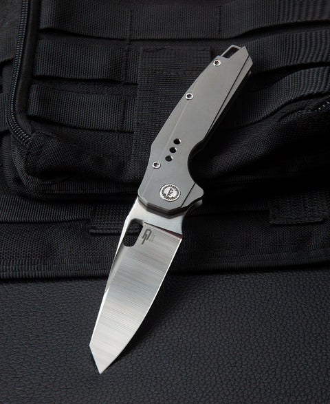BESTECH NYXIE BT2209A Titanium Handle: 3.43" S35VN Blade
