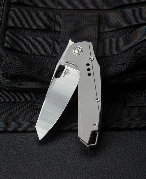 BESTECH NYXIE BT2209A Titanium Handle: 3.43" S35VN Blade