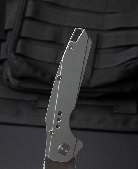 BESTECH NYXIE BT2209A Titanium Handle: 3.43" S35VN Blade