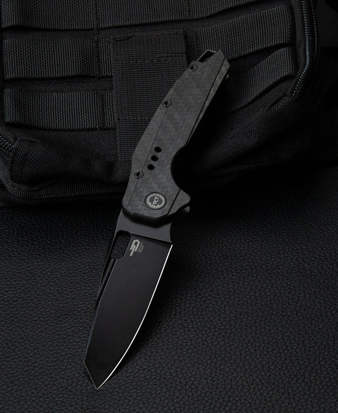 BESTECH NYXIE BT2209D Titanium +Carbon Fiber Handle: 3.43" S35VN Blade