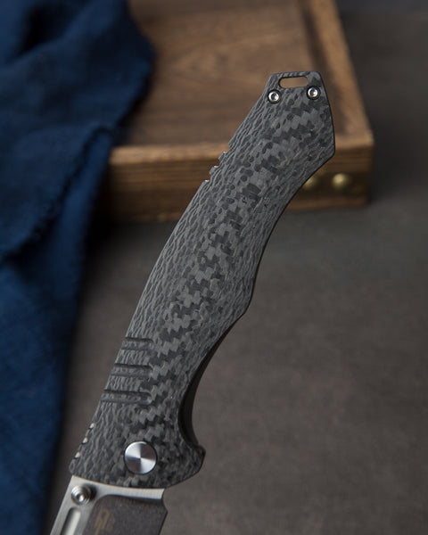 BESTECH KEEN II BT2301A Titanium +Carbon Fiber Handle: 4.19" S35VN Blade