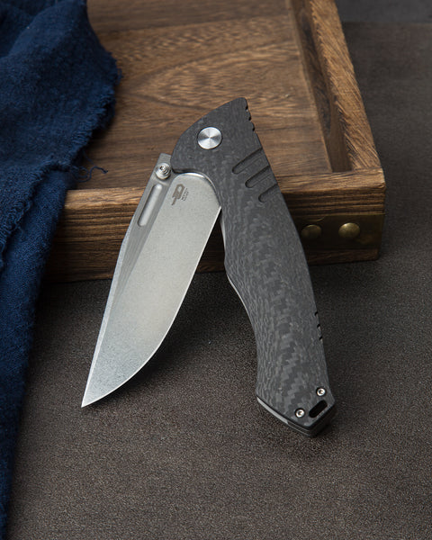 BESTECH KEEN II BT2301A Titanium +Carbon Fiber Handle: 4.19" S35VN Blade
