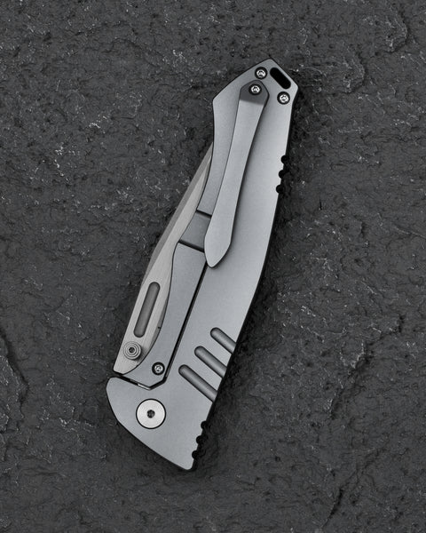 BESTECH KEEN II BT2301B Marble Carbon Fiber+Titanium  Handle: 4.19" S35VN Blade