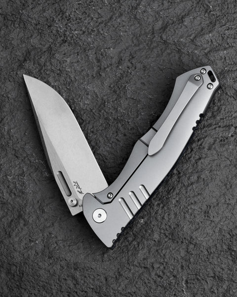 BESTECH KEEN II BT2301B Marble Carbon Fiber+Titanium  Handle: 4.19" S35VN Blade