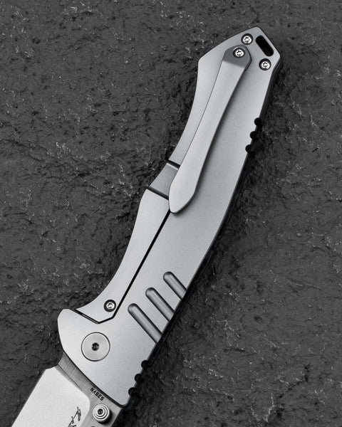 BESTECH KEEN II BT2301B Marble Carbon Fiber+Titanium  Handle: 4.19" S35VN Blade