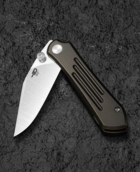 BESTECH ICARUS BT2302A Titanium Handle: 2.65" M390 Blade