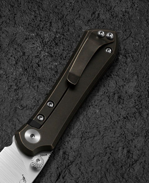 BESTECH ICARUS BT2302A Titanium Handle: 2.65" M390 Blade