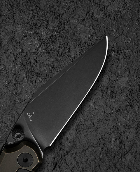 BESTECH ICARUS BT2302B Titanium Handle: 2.65" M390 Blade