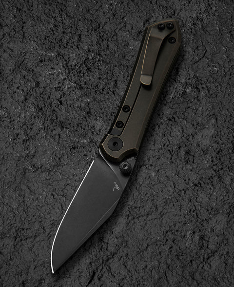 BESTECH ICARUS BT2302B Titanium Handle: 2.65" M390 Blade