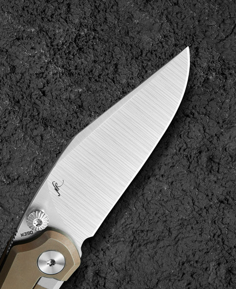 BESTECH ICARUS BT2302F Titanium Handle: 2.65" M390 Blade